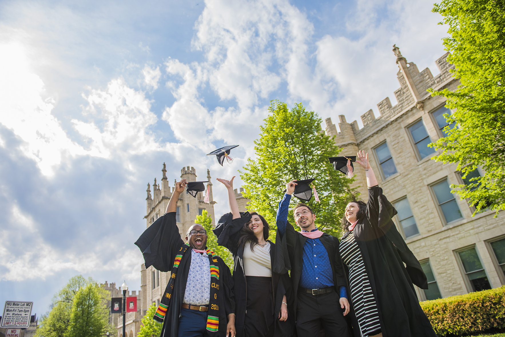 Photo of graduates from Northern Illinois University