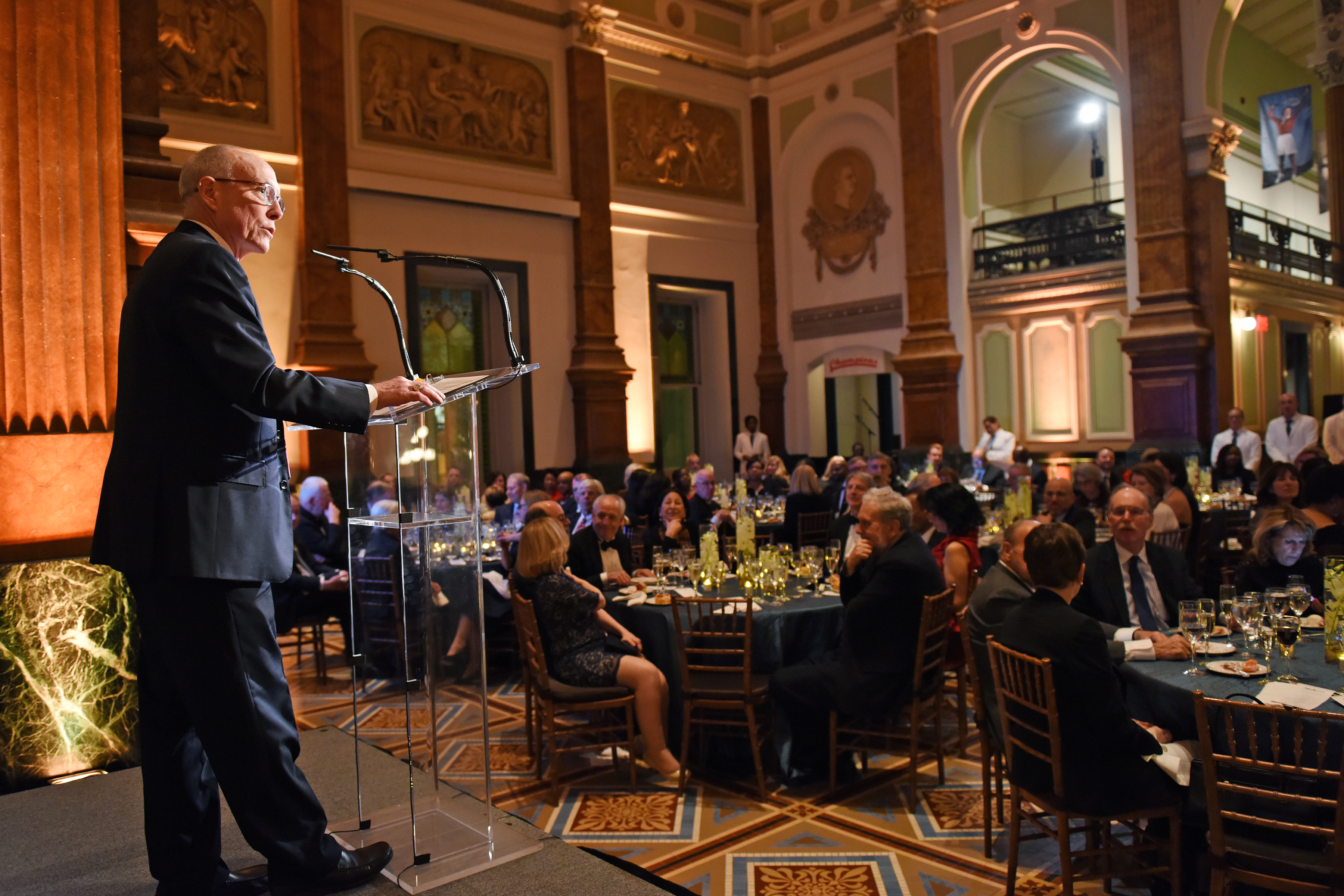 Picture of Ted Mitchell speaking at the ACE2018 Board Dinner.