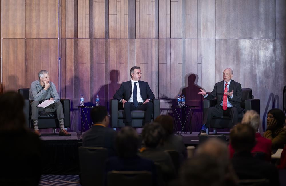 Arne Duncan, David Pressman, and Ted Mitchell