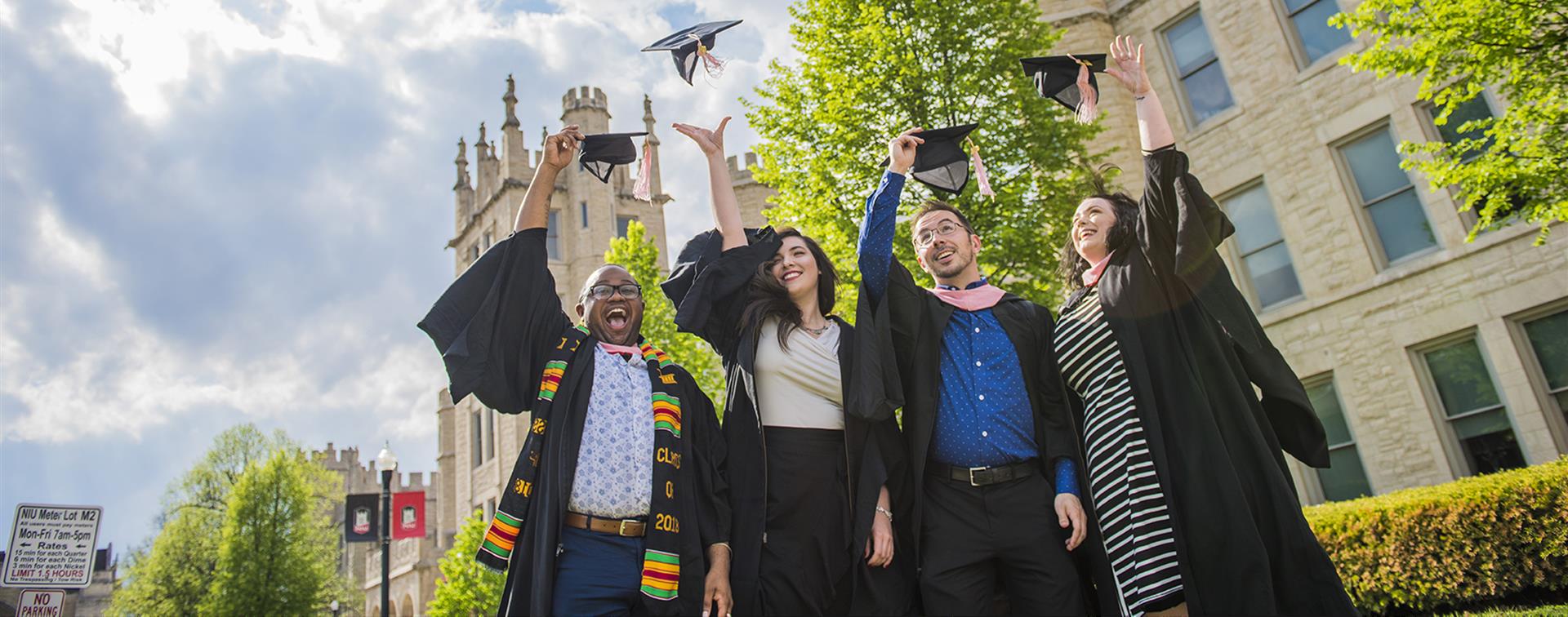 Photo of graduates from Northern Illinois University