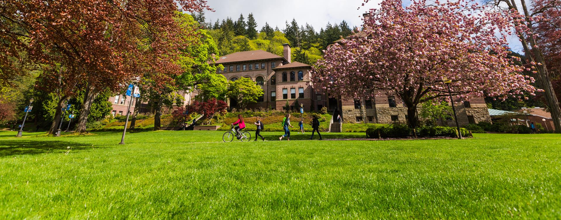 Western Washington University Campus in spring