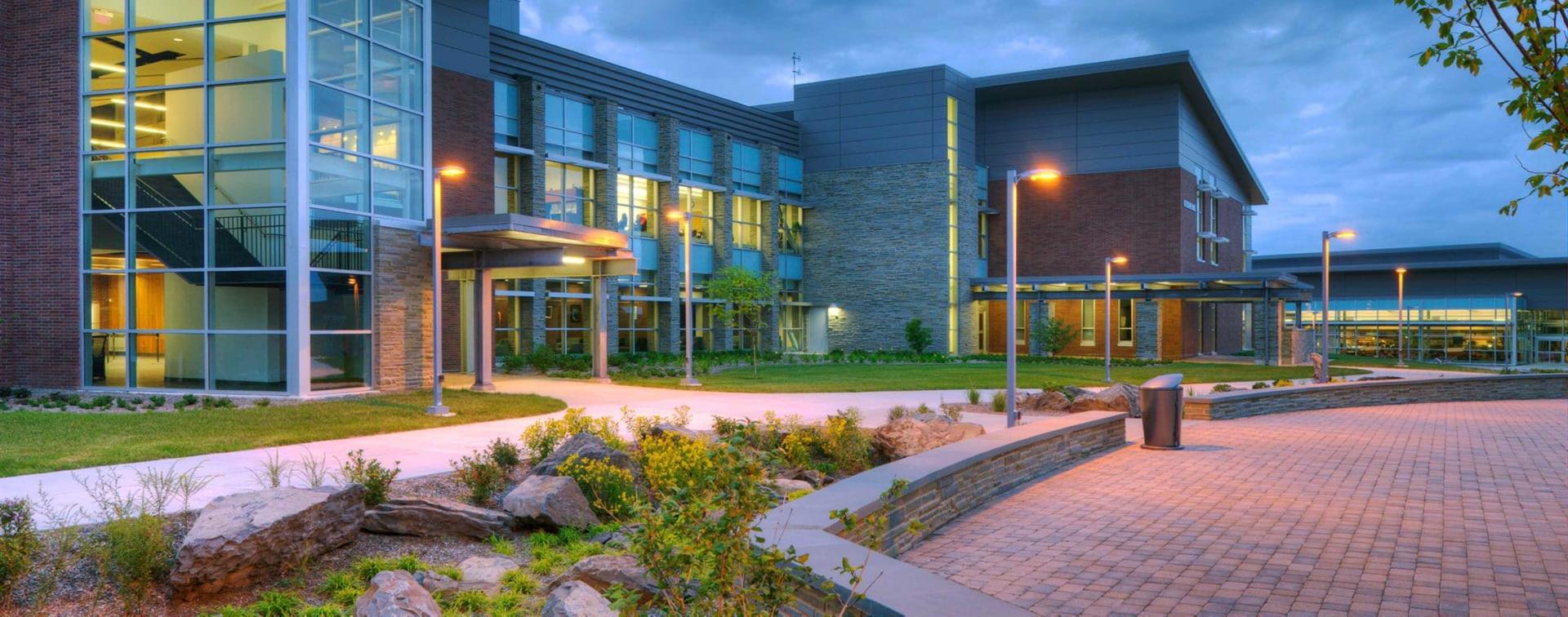 Photo of a modern building at Northampton Community College