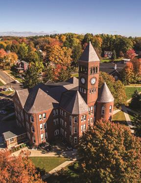 Picture of aerial view of Slippery Rock University campus