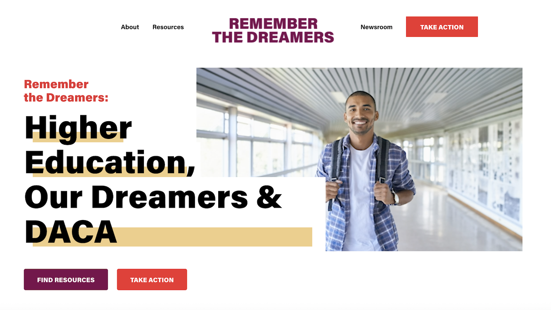 Remember the Dreamers website logo