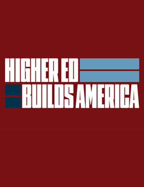 Higher Ed Builds America branding