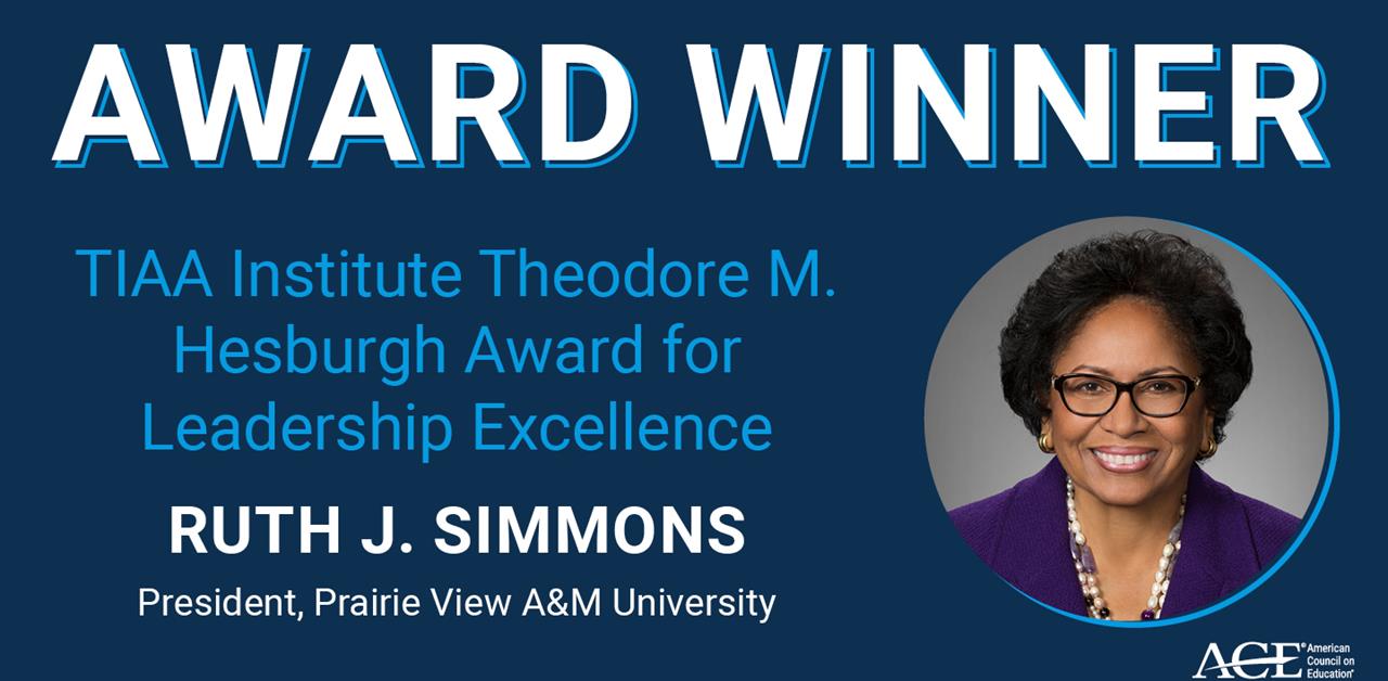 TIAA Institute Theodore M. Hesburgh Award for Leadership Excellence in ...