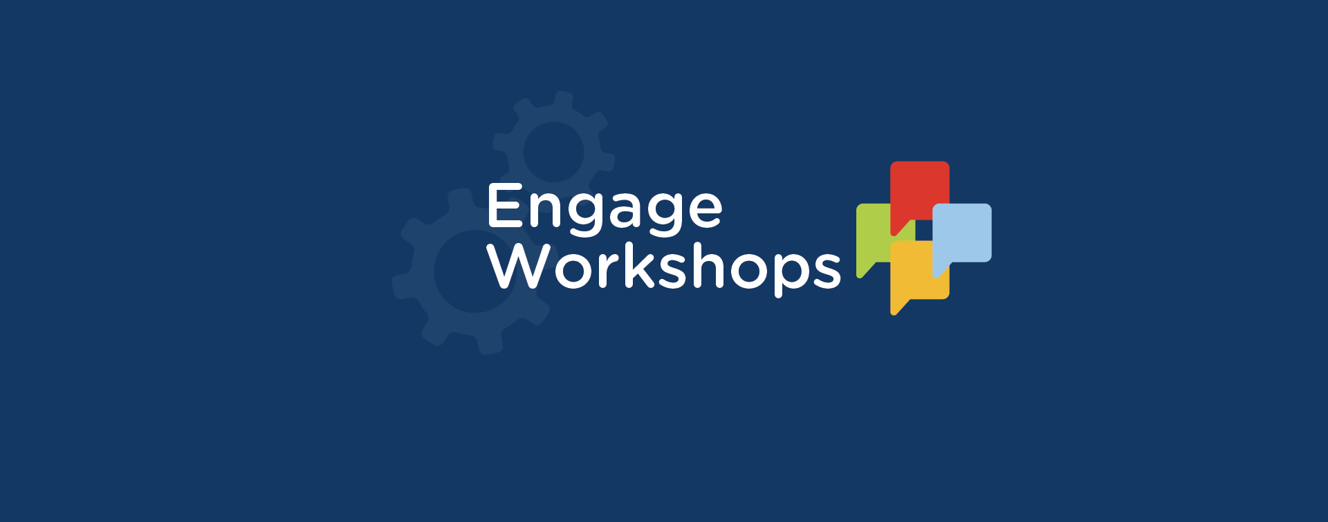 Picture of the Engage Workshops Logo. 